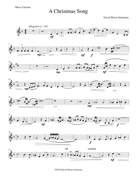 Free Sheet Music Alternative Oboe D Amore Parts For The Esprit De Cor Collection