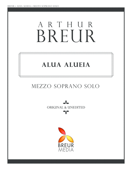 Alua Alueia Mezzo Soprano Solo Sheet Music