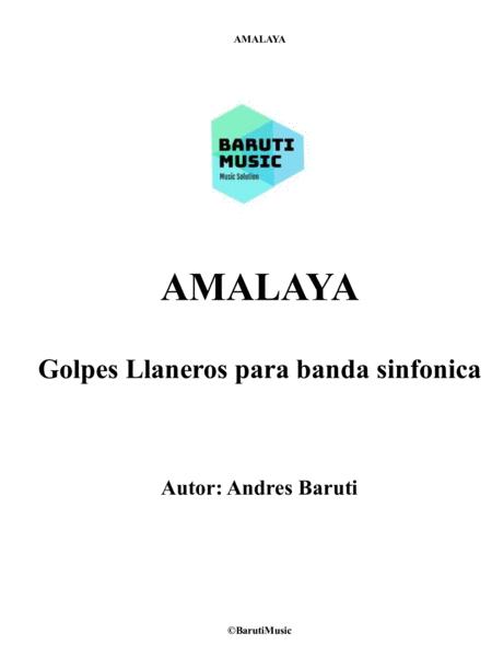 Free Sheet Music Amalaya Concert Band