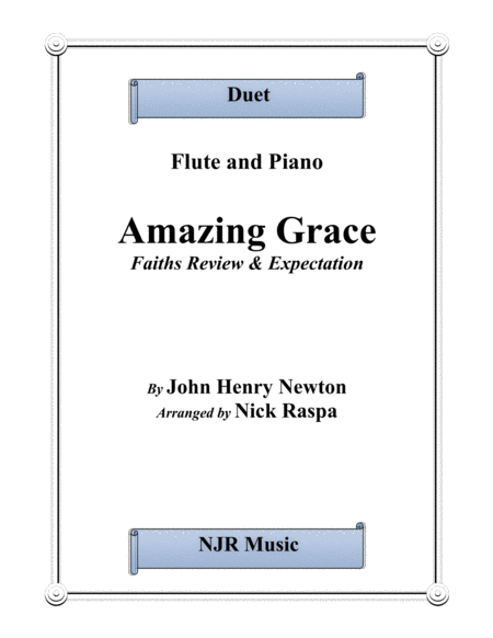 Free Sheet Music Amazing Grace Flute Piano Intermediate