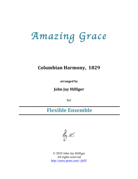 Amazing Grace For Flexible Ensemble Sheet Music