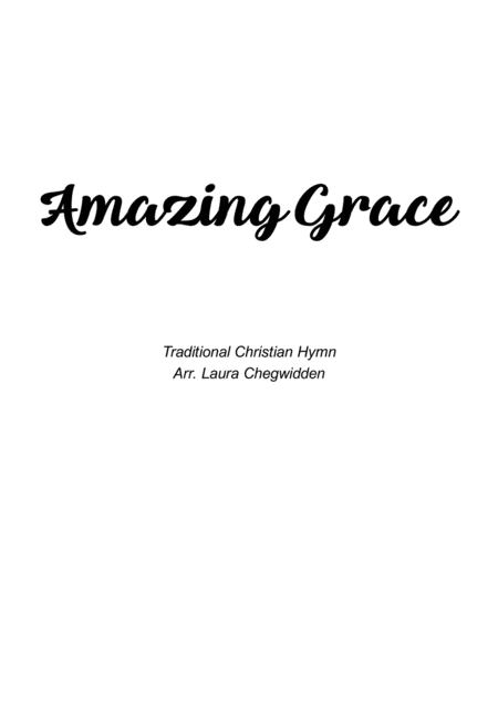 Amazing Grace For String Quartet Sheet Music