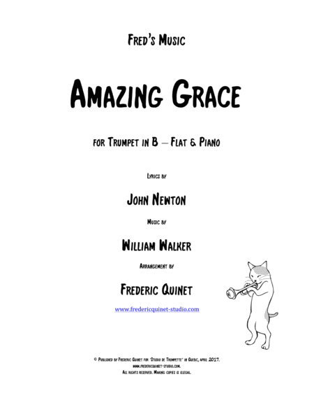 Free Sheet Music Amazing Grace For Trumpet Piano
