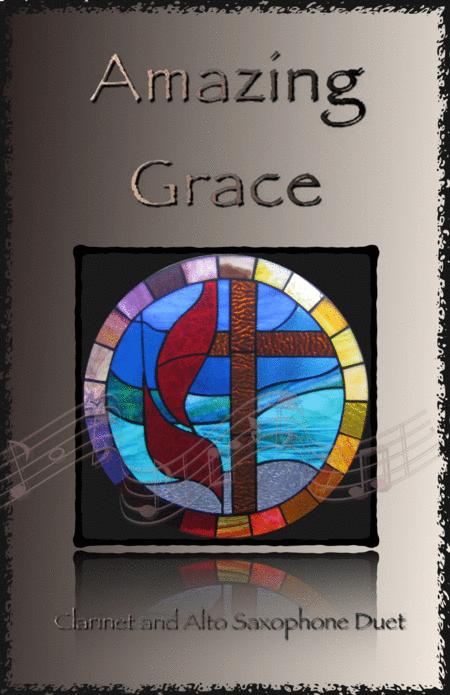 Amazing Grace Gospel Style For Clarinet And Alto Saxophone Duet Sheet Music