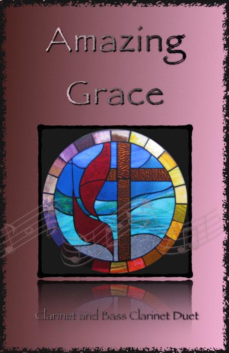 Amazing Grace Gospel Style For Clarinet And Bass Clarinet Duet Sheet Music