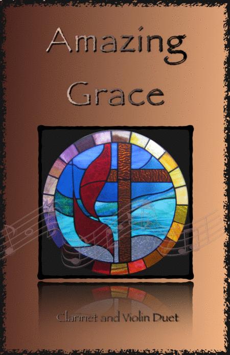 Amazing Grace Gospel Style For Clarinet And Violin Duet Sheet Music