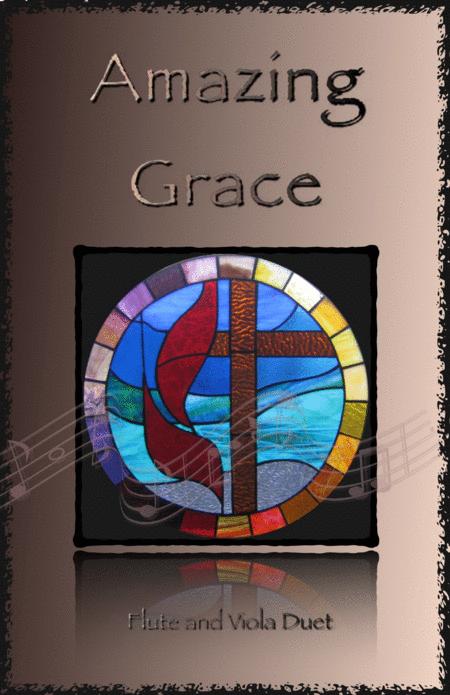 Amazing Grace Gospel Style For Flute And Viola Duet Sheet Music