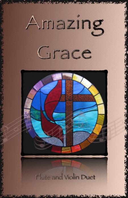 Amazing Grace Gospel Style For Flute And Violin Duet Sheet Music