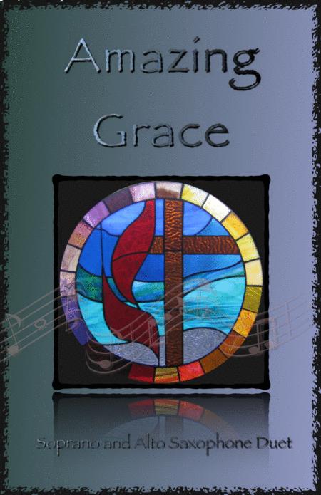 Free Sheet Music Amazing Grace Gospel Style For Soprano And Alto Saxophone Duet