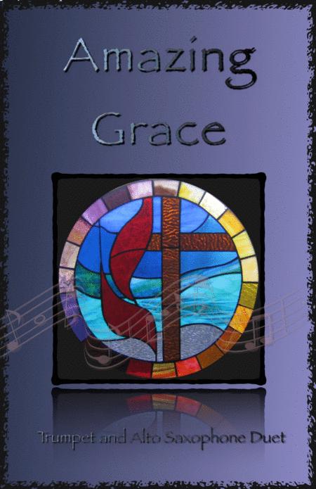 Amazing Grace Gospel Style For Trumpet And Alto Saxophone Duet Sheet Music