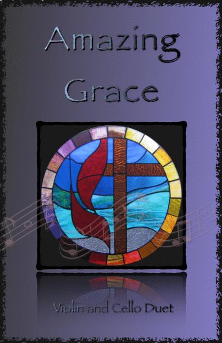 Amazing Grace Gospel Style For Violin And Cello Duet Sheet Music