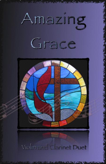 Amazing Grace Gospel Style For Violin And Clarinet Duet Sheet Music