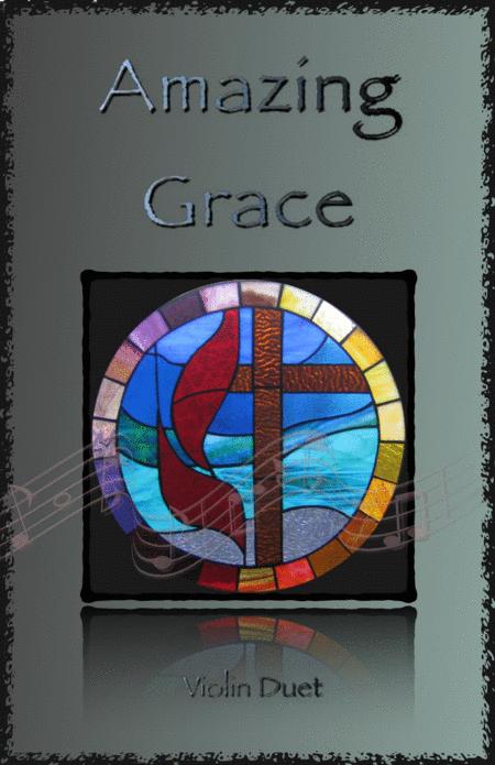 Amazing Grace Gospel Style For Violin Duet Sheet Music