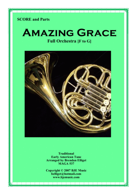 Amazing Grace Orchestra Sheet Music