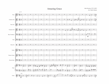 Amazing Grace Small Orchestra Sheet Music