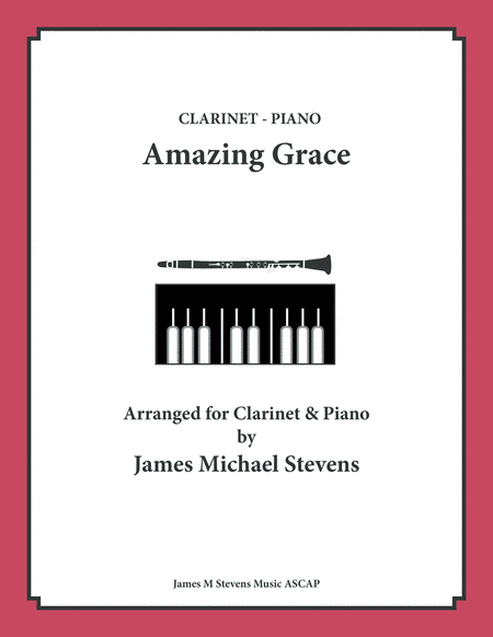 Amazing Grace Solo Clarinet Piano Sheet Music