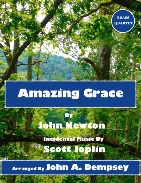 Free Sheet Music Amazing Grace The Entertainer Easter Ragtime Brass Quartet For Two Trumpets And Two Trombones