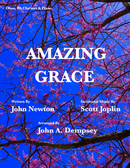 Free Sheet Music Amazing Grace The Entertainer Trio For Oboe Clarinet And Piano