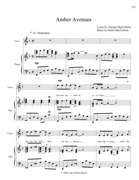 Free Sheet Music Amber Avenues Choral Finale