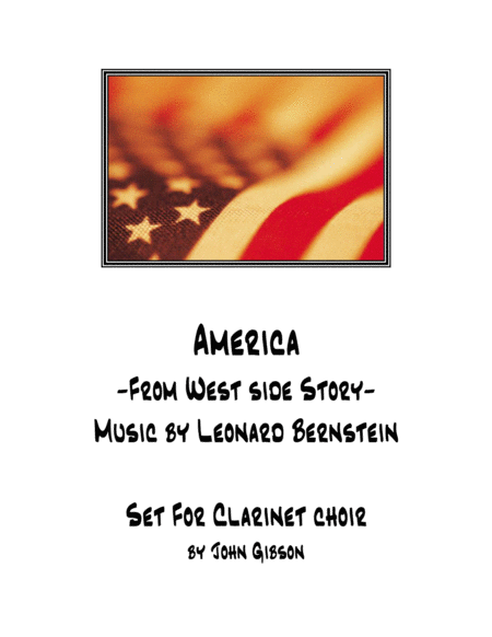 America From West Side Story For Clarinet Choir Sheet Music