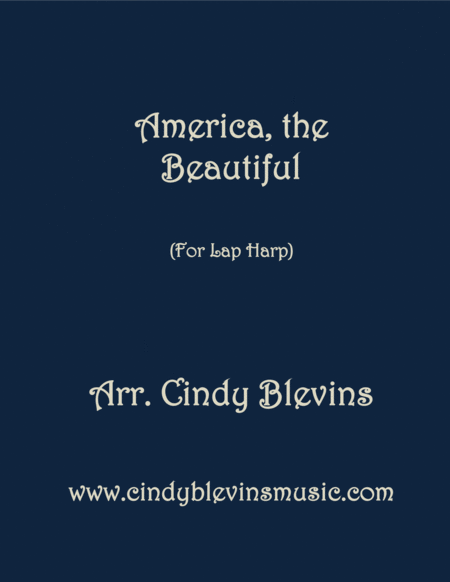 America The Beautiful Arranged For Lap Harp From My Book Feast Of Favorites Vol 3 Sheet Music