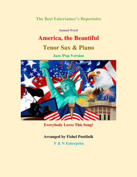 Free Sheet Music America The Beautiful For Tenor Sax And Piano