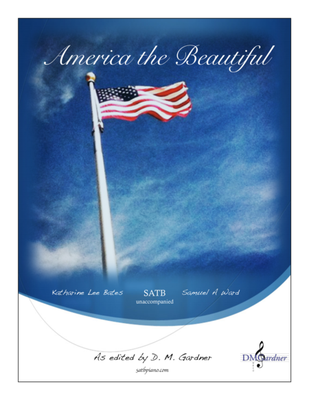 Free Sheet Music America The Beautiful Satb Unaccompanied