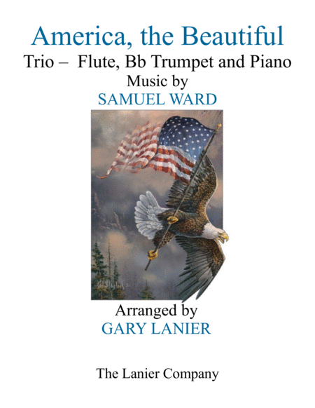 America The Beautiful Trio Flute Bb Trumpet And Piano Score And Parts Sheet Music