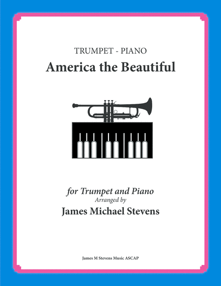 America The Beautiful Trumpet And Piano Sheet Music