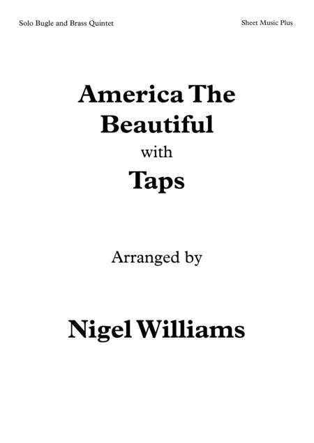 America The Beautiful With Taps Military Bugle Call For Bugle And Brass Quintet Sheet Music