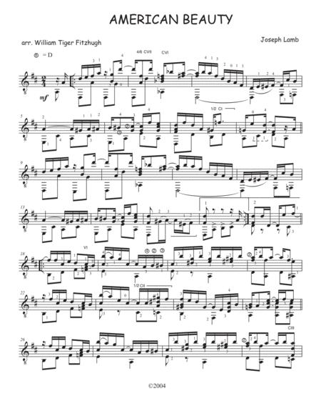 American Beauty Sheet Music