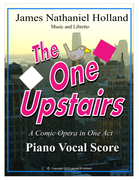 American Comic One Act Opera The One Upstairs Piano Vocal Score Sheet Music