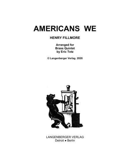 Americans We Sheet Music