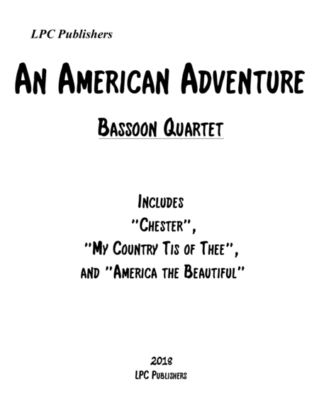 An American Adventure For Bassoon Quartet Sheet Music