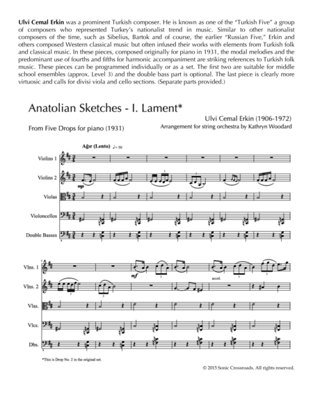 Anatolian Sketches Sheet Music