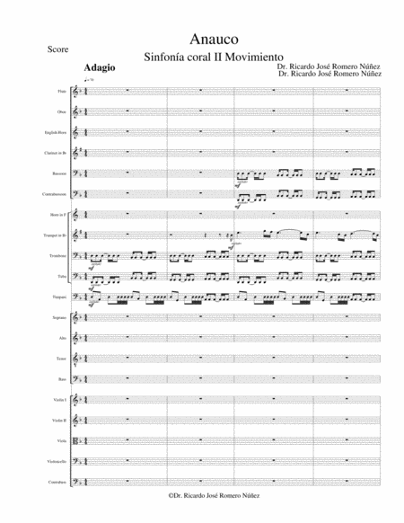 Free Sheet Music Anauco Ii Movimiento Sinfona