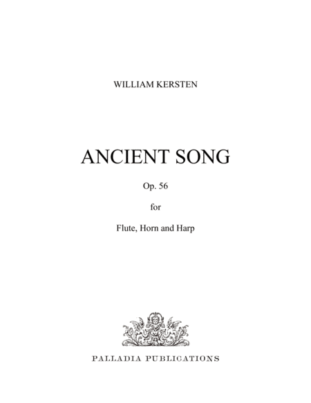 Ancient Song Trio For Flute Horn And Harp Sheet Music