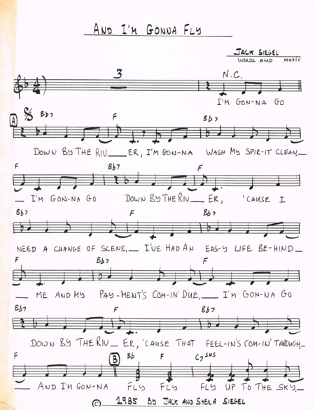 And I M Gonna Fly Sheet Music