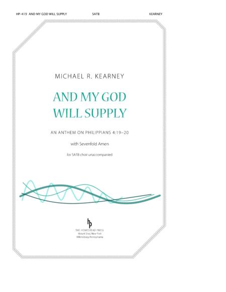 And My God Will Supply All Your Needs Satb Sheet Music