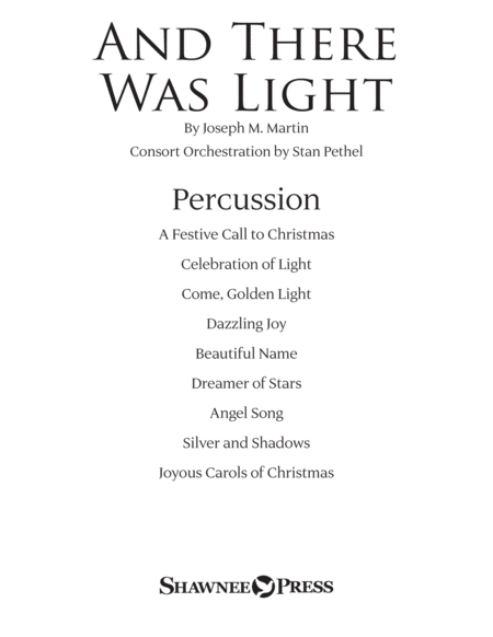 And There Was Light Percussion Sheet Music