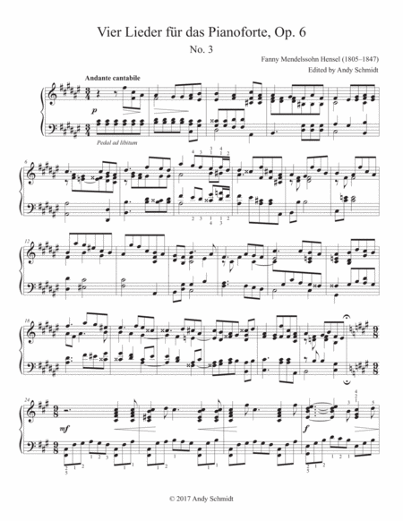 Andante Cantabile Sheet Music