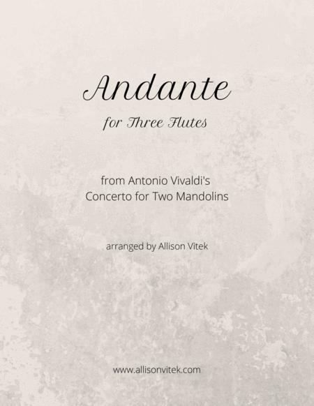 Free Sheet Music Andante For Three Flutes