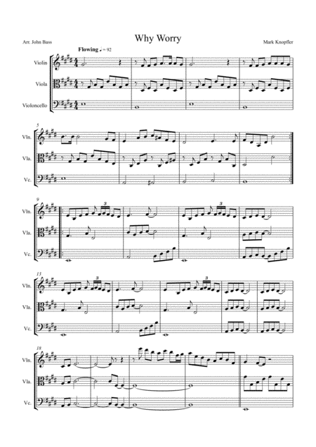 Free Sheet Music Andante For Three Horns