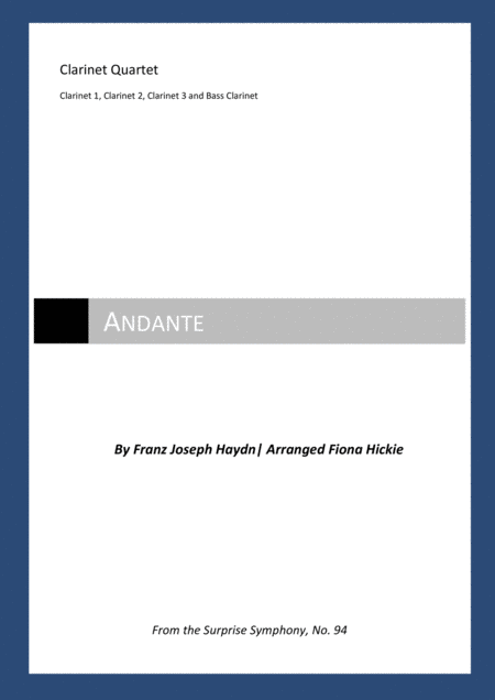 Andante The Surprise Symphony Sheet Music