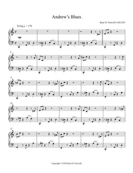 Free Sheet Music Andrews Blues