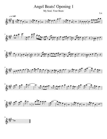 Angel Beats Opening 1 Sheet Music