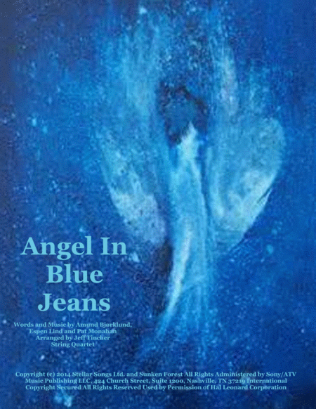 Free Sheet Music Angel In Blue Jeans