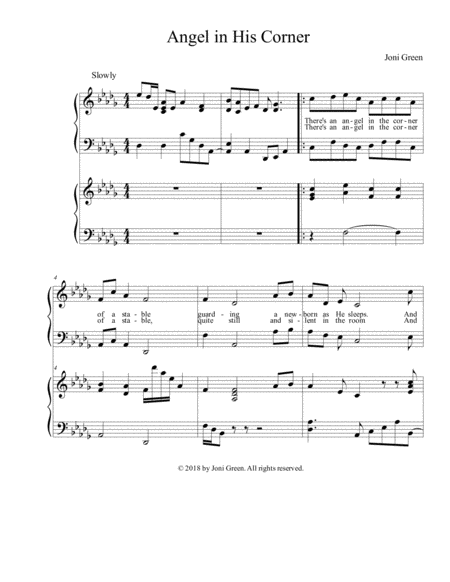 Angel In His Corner Sheet Music