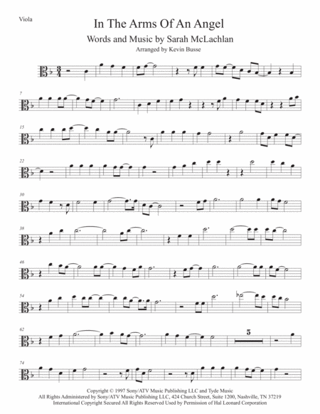 Free Sheet Music Angel Viola