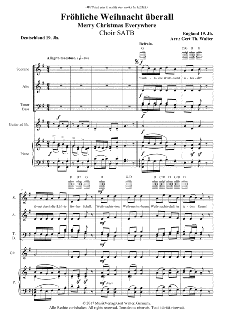 Angels Christmas Medley For Satb Choir With Piano Sheet Music